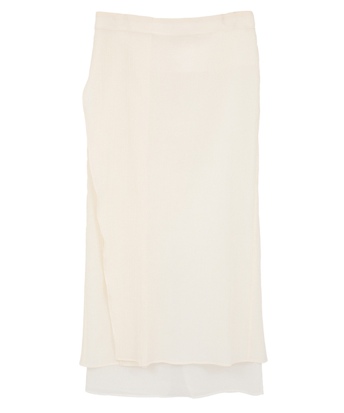 スカート 「CURRENTAGE/カレンテージ」Bicolor I-line Skirt