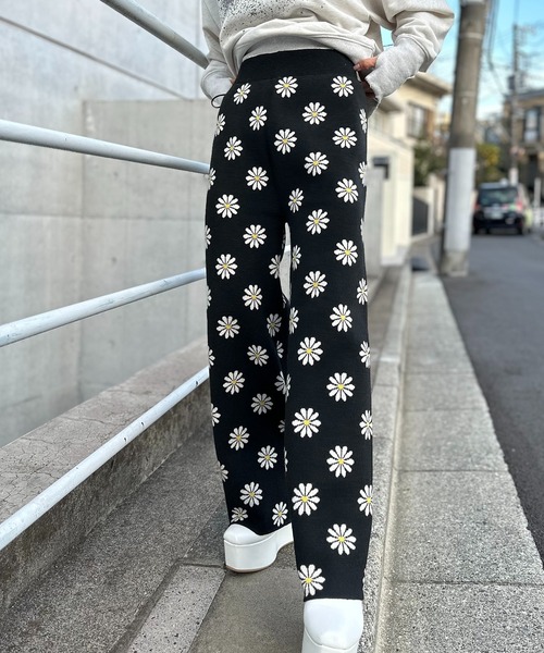 「mi via loca」 イージーパンツ FREE ベージュ レディース_画像4