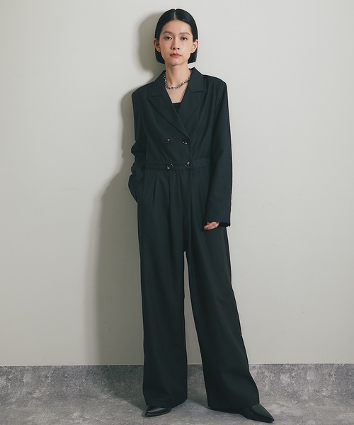 「ANOTHER S」 長袖ワンピース L ブラック レディースの画像