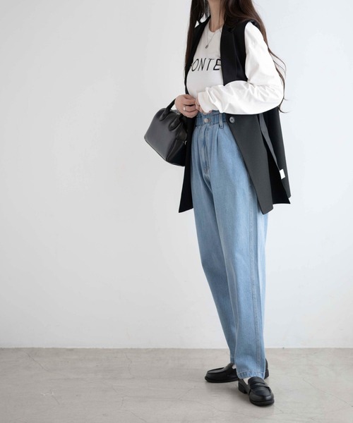 「WEGO」 デニムパンツ SMALL コバルトブルー レディース_画像4