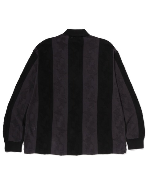 tシャツ STA STRIPE PATTERN JACQUARD MULTI LOGO RELAXED FIT LS TEE メンズ レディースの画像
