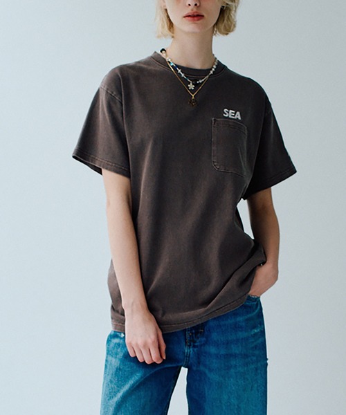 ウィンダンシー 半袖Tシャツ　グレー WIND AND SEA（ウィンダンシー） 半袖Tシャツ S グレー メンズ