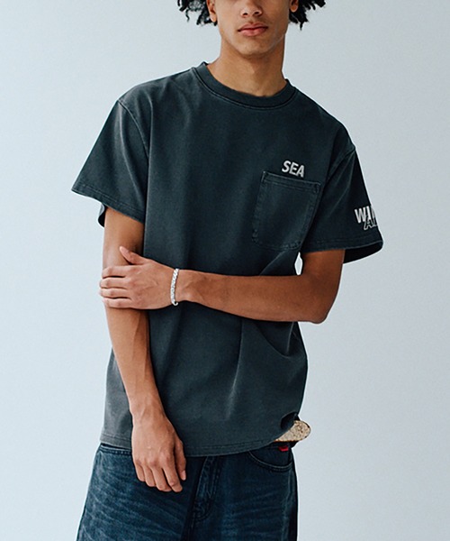 WIND AND SEA（ウィンダンシー） 半袖Tシャツ S グレー メンズ