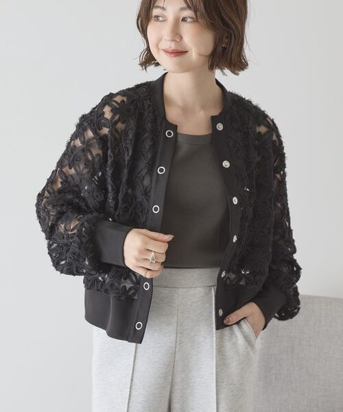 「AMERICAN HOLIC」 カーディガン M アイボリー レディース_画像2