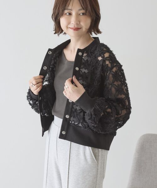 「AMERICAN HOLIC」 カーディガン M アイボリー レディース_画像3