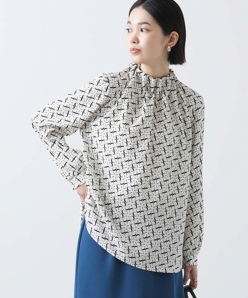 「Gready Brilliant」 長袖ブラウス 38 ベージュ レディース_画像9