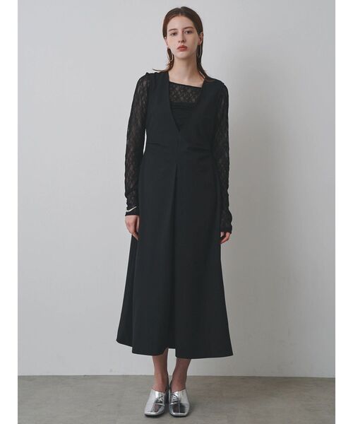 ELENDEEK（エレンディーク） ワンピース V NECK FORM OP : ZOZOTOWN
