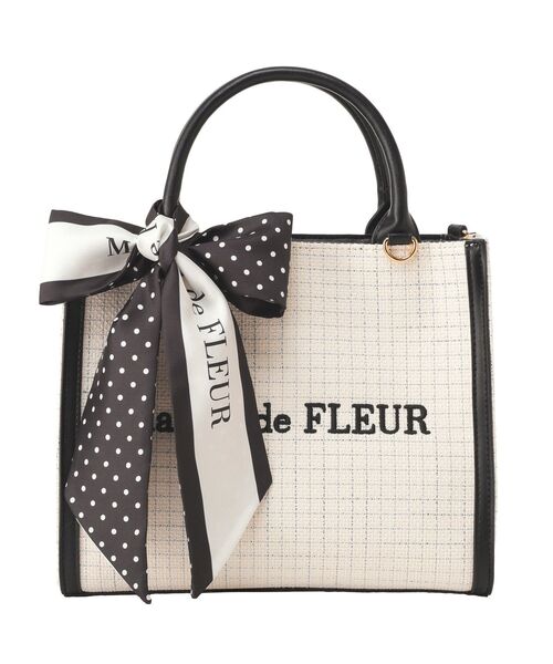 Maison de FLEUR（メゾンドフルール） トートバッグ 小さめ スカーフ