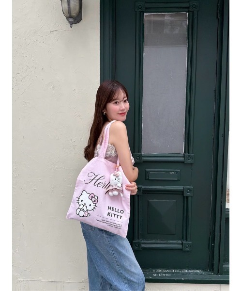 Her lip to トートバッグ HLT x Hello Kitty Tote Bag オリジナル缶 Her lip to トートバッグ HLT x Hello Kitty Tote Bag オリジナル缶