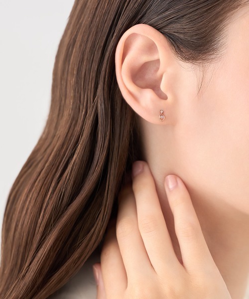 4℃（ヨンドシー） ピアス K18ピンクゴールド ダイヤモンド ピアス
