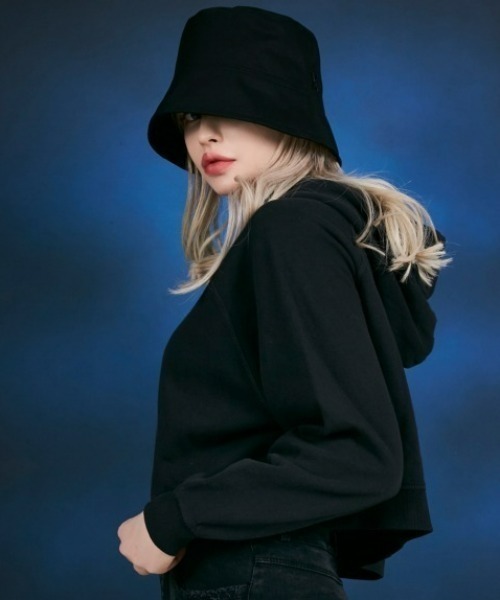 帽子・その他 VARZAR VA stud overdyed denim drop bucket hat black VA Stud Over Dying Denim Drop Bucket Hat / Black - VARZAR