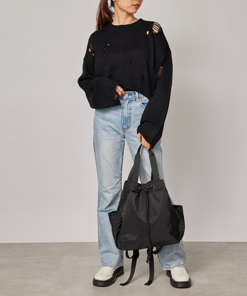 SETUP7（セットアップセブン） ニット セーター 「SETUP7」ダメージ