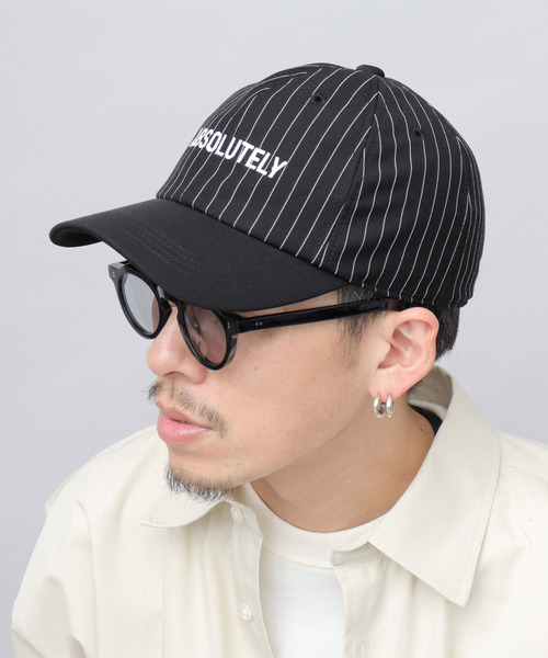 A.M.S. キャップ 帽子 ストライプ バイカラー ベースボール