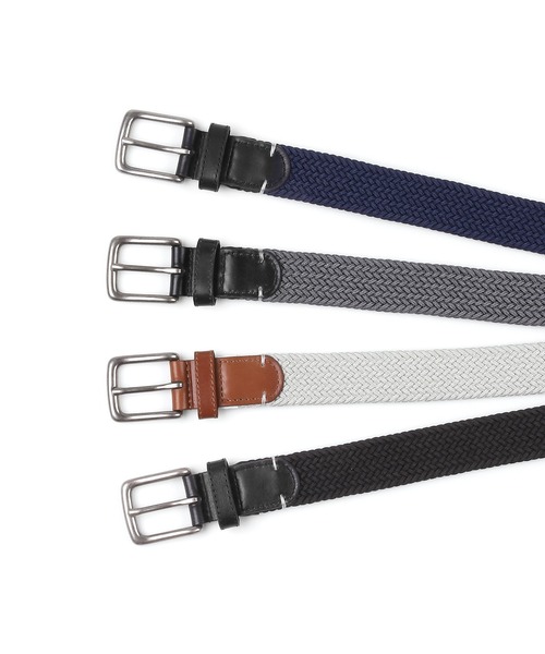 The DUFFER of ST.GEORGE ベルト RUBBER MESH BELT：ゴム