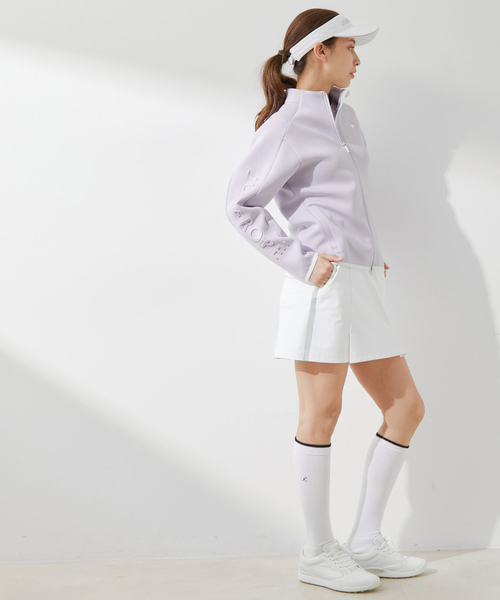 新品 JUN&ROPEメッシュ フレアスカート 【UV】【接触冷感】【防透】 M JUN&ROPE' スカート 「UV」「撥水」「防透」ボディシエル配色