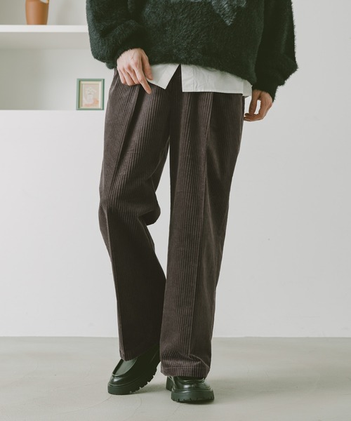 RAGEBLUE（レイジブルー） スラックス Center press corduroy semi