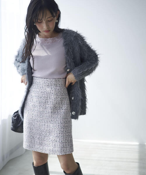 PROPORTION BODY DRESSING カーディガン シャギーカーディガン