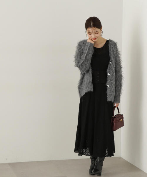 PROPORTION BODY DRESSING - 新品タグ付♡シャギーカーディガン PROPORTION BODY DRESSING カーディガン シャギーカーディガン