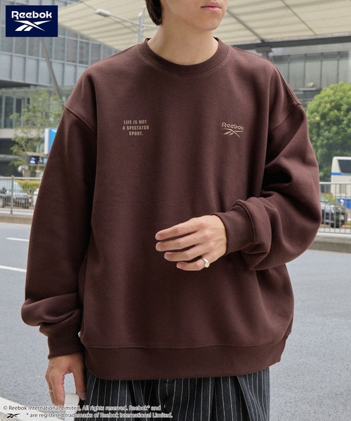 Reebok（リーボック） トレーナー スウェット 別注 ダブルロゴ刺繍