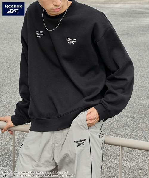 Reebok（リーボック） トレーナー スウェット 別注 ダブルロゴ刺繍