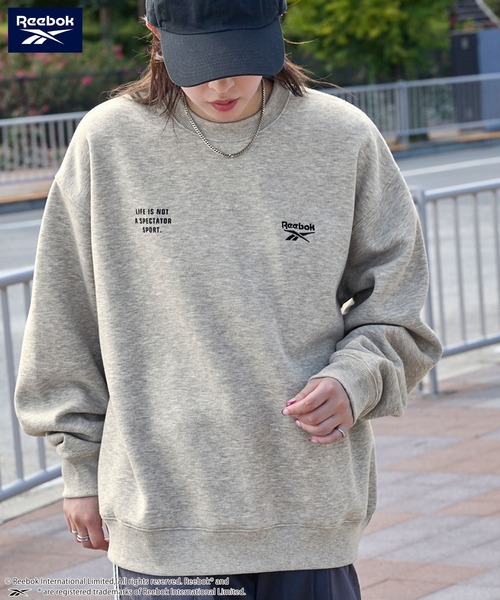 Reebok（リーボック） トレーナー スウェット 別注 ダブルロゴ刺繍