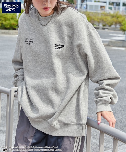 Reebok（リーボック） トレーナー スウェット 別注 ダブルロゴ刺繍
