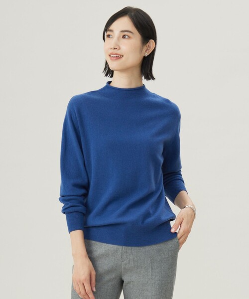 ニット セーター 「洗える」CASHMERE BLEND スタンドカラー ニット レディース ニット セーター 「洗える」CASHMERE BLEND スタンドカラー