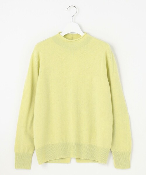 ニット セーター 「洗える」CASHMERE BLEND スタンドカラー