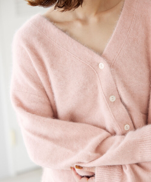 SLOBE IENA カーディガン フォックスウールカシミヤ レディース 