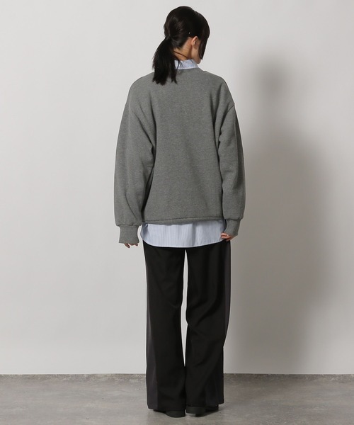 LAKOLE（ラコレ） トレーナー スウェット 裏起毛ブラシ刺繍スウェット