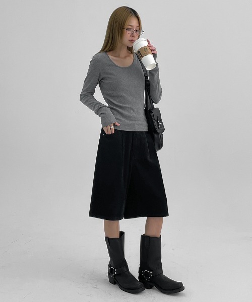 BLACKUP キーアルドコーデュロイバミューダパンツ BLACKUP パンツ 「MADE」 キーアルドコーデュロイバミューダ
