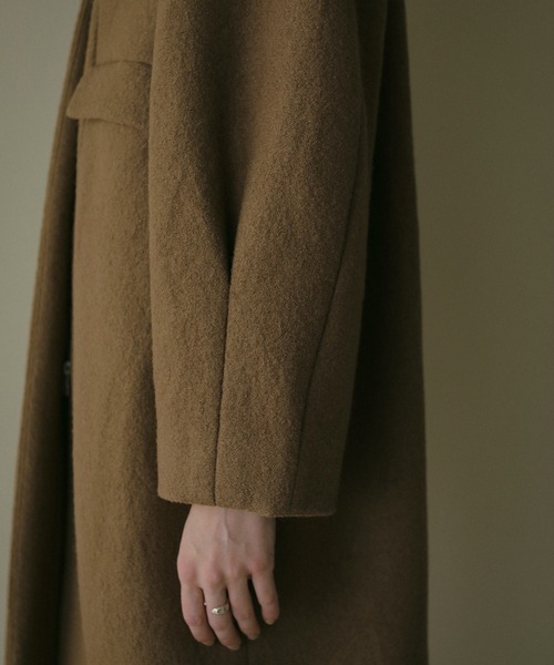 MANOF（マノフ） ノーカラーコート コート COLLARLESS LONG COAT