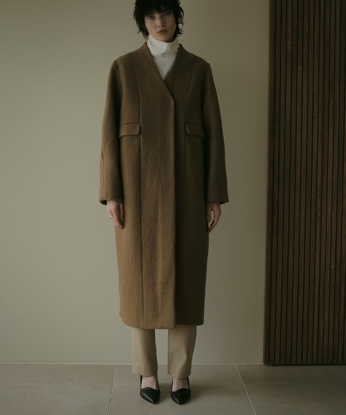MANOF（マノフ） ノーカラーコート コート COLLARLESS LONG COAT