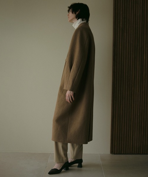 MANOF（マノフ） ノーカラーコート コート COLLARLESS LONG COAT