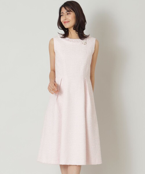 TO BE CHIC（トゥー ビー シック） ワンピース ライトカラーツイード