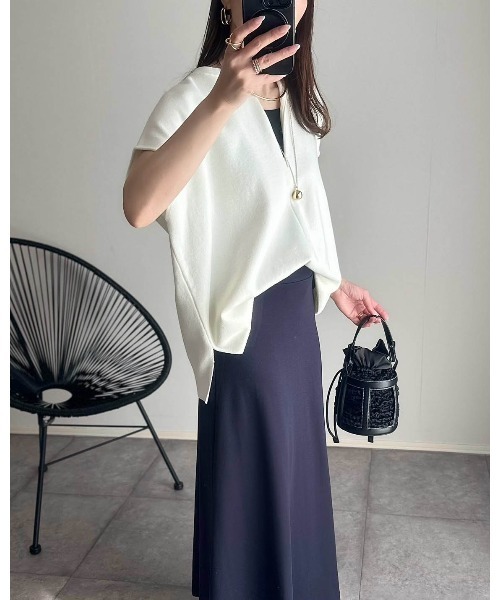 ニット セーター フロント2wayニットトップス レディース フロント2wayニットトップス Emma Taylor│STYLEDOOR スタイルドア