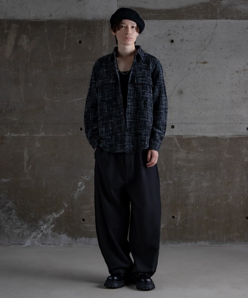 improves（インプローブス） シャツ ツイード シャツ メンズ