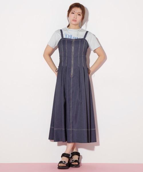 美品☆JILL STUART☆ワンピース☆2☆総レース JILL by STUART ワンピース デニムライクステッチシリーズ2
