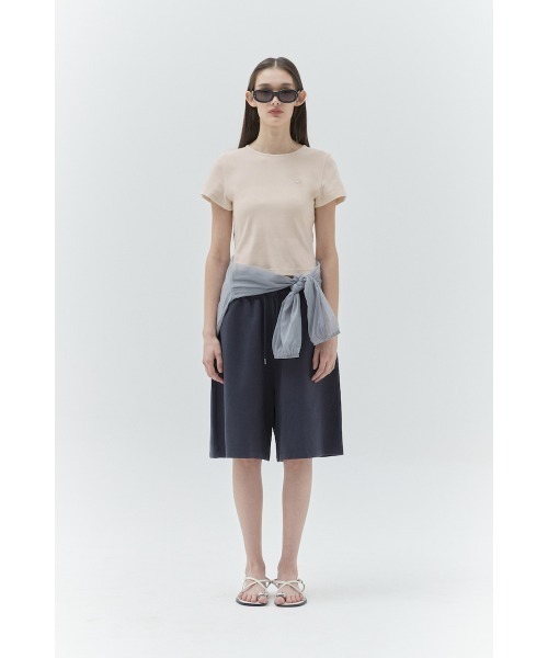 レディース 半袖Tシャツ★キルシ★スリムフィット CROP tシャツ KIRSH PLAIN SLIM FIT T-SHIRT キルシー プレーン