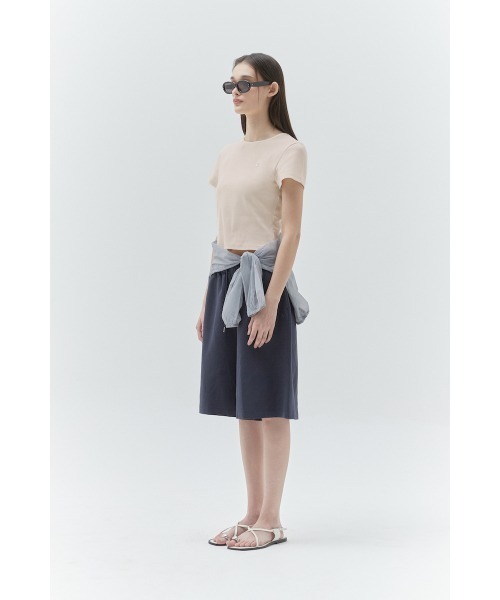 レディース 半袖Tシャツ★キルシ★スリムフィット COLLAR KIRSH BUTTON POINT SLIM FIT COLLAR T-SHIRT ボタン ポイント
