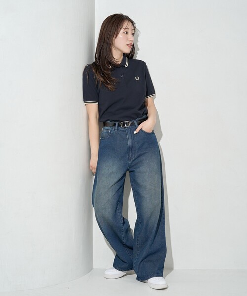 美品　FRED PERRY　フレッドペリー　ポロシャツ　40 FRED PERRY ポロシャツ 限定展開 PERRY/フレッドペリー The Fred