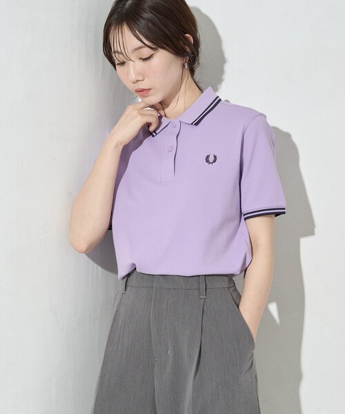 【FRED PERRY】ポロニット　エクリュ　XS FRED PERRY】ポロニット エクリュ XS FRED PERRY】ポロニット