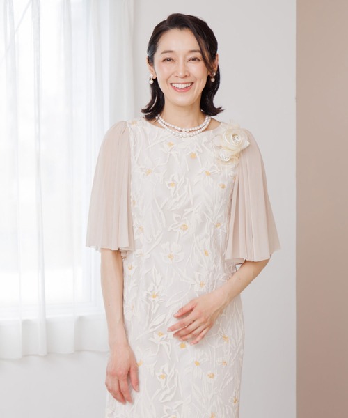 troisiemeCHACO ドレス 「chaco」フロッキーオーガンジードレス