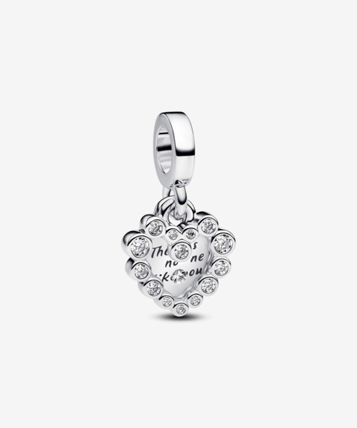 pandora チャーム　雪の結晶　新商品　シルバー Snowflake Snowglobe Dangle Charm