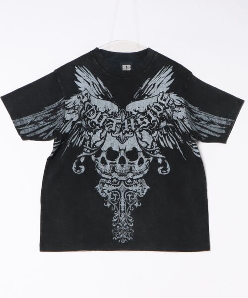 BREATH tシャツ 「BREATH / ブレス」SKULL WING LOGO TEE / ブラック