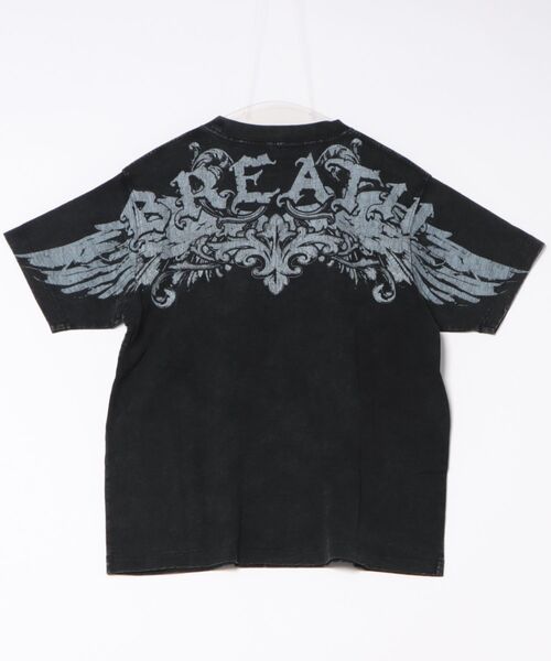 BREATH tシャツ 「BREATH / ブレス」SKULL WING LOGO TEE / ブラック
