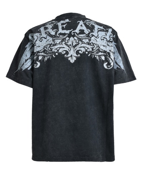 BREATH tシャツ 「BREATH / ブレス」SKULL WING LOGO TEE / ブラック