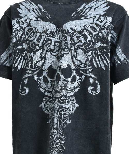 BREATH tシャツ 「BREATH / ブレス」SKULL WING LOGO TEE / ブラック