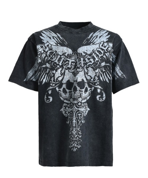 【BREATH】SKULL WING LOGO TEE／新品タグ付 BREATH tシャツ 「BREATH / ブレス」SKULL WING LOGO TEE / ブラック