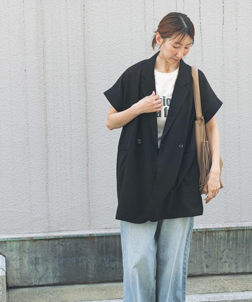 ITEMS URBANRESEARCH ベスト ジレ リネンライクジレ レディース